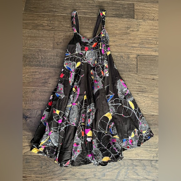 Dresses & Skirts - Fun Brown and Colorful Dress